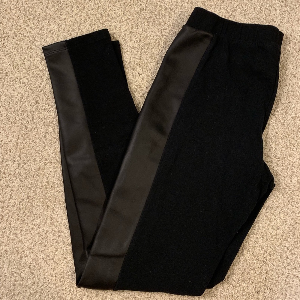 Express leather detail legging